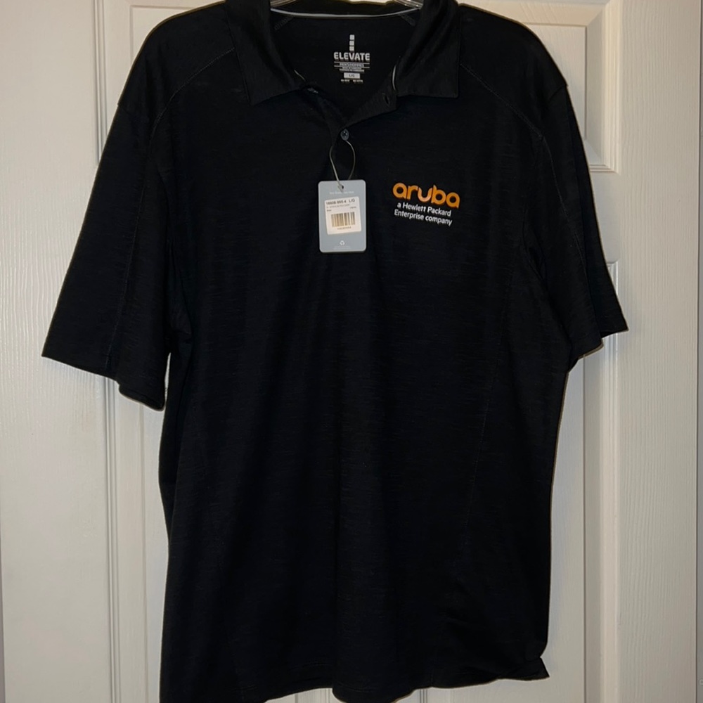 Elevate Black Polo Shirt